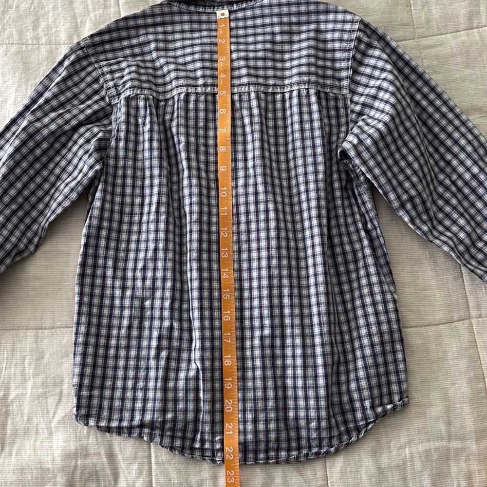 OshKosh B’Gosh Boys Button-Up Shirt 8-10 Plaid Preppy